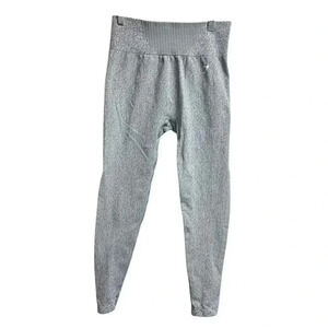 Gymshark Marl Seamless Leggings Women's Gray Pull On High Waist Stretch